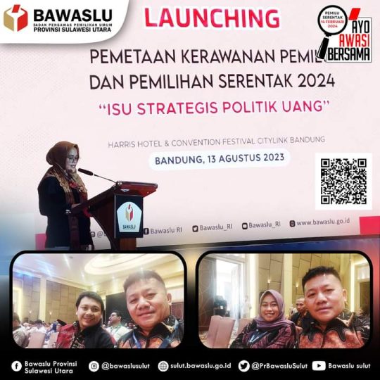 Bawaslu Luncurkan Pemetaan Kerawanan Pemilu 2024, Sulut 5 Besar Isu ...